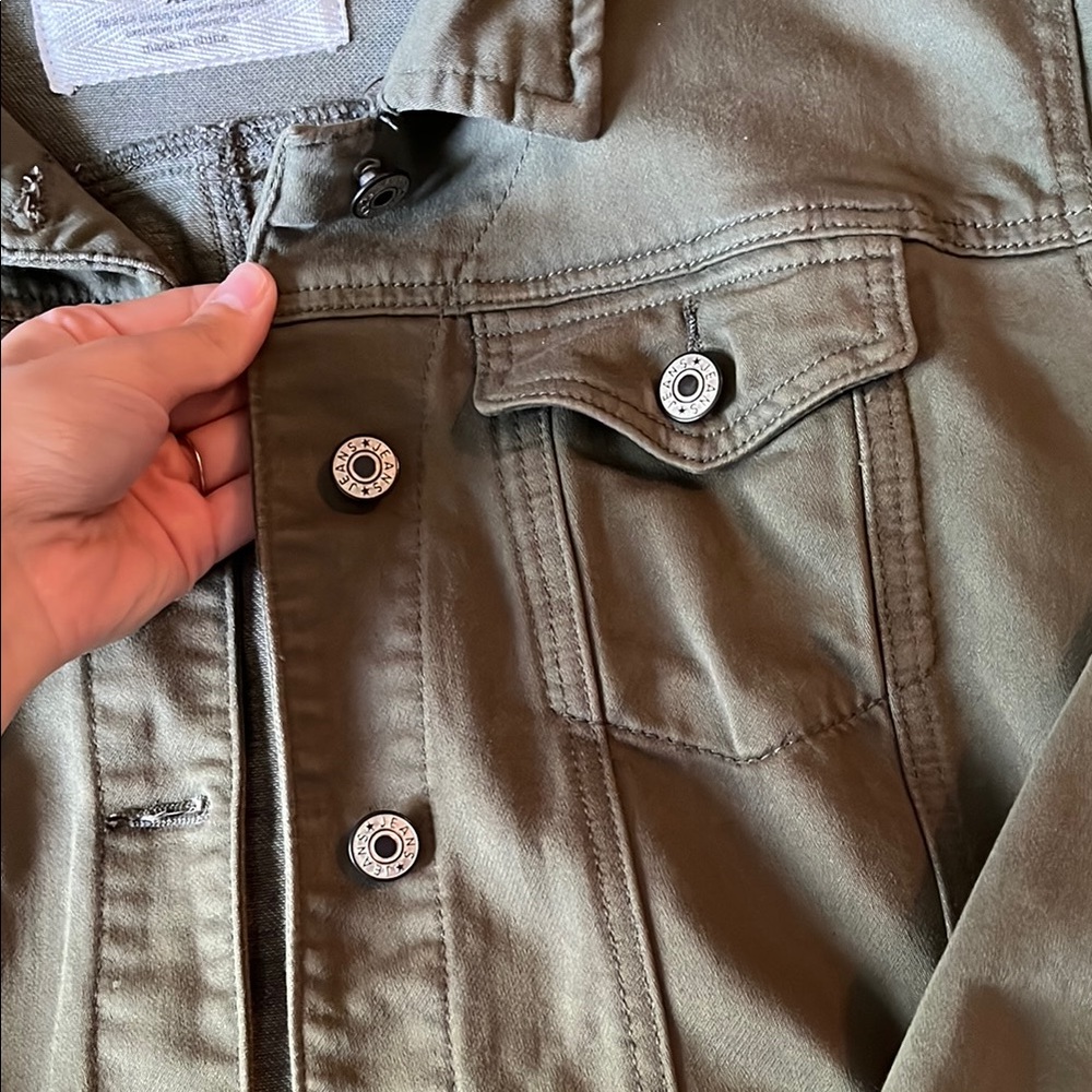 Olive Green Women's Jacket - Picture 3 of 3